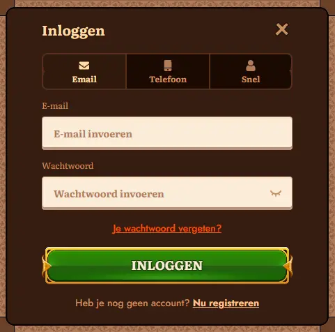 Wildrobin inloggen